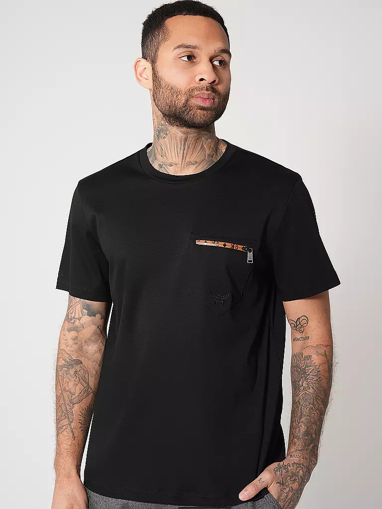 MCM | T-Shirt  | schwarz