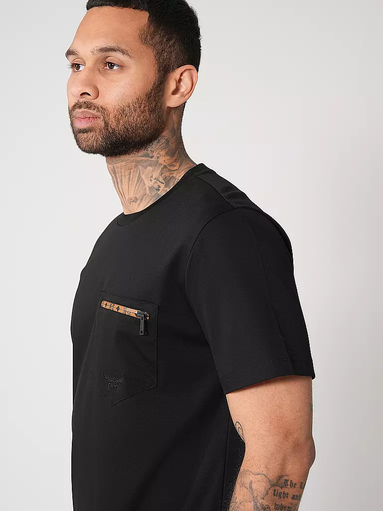 MCM | T-Shirt  | schwarz