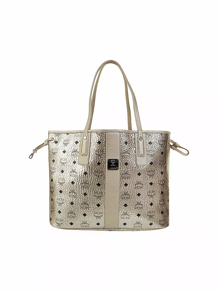 MCM | Tasche - Wende-Shopper "Project Visetos" M | gold