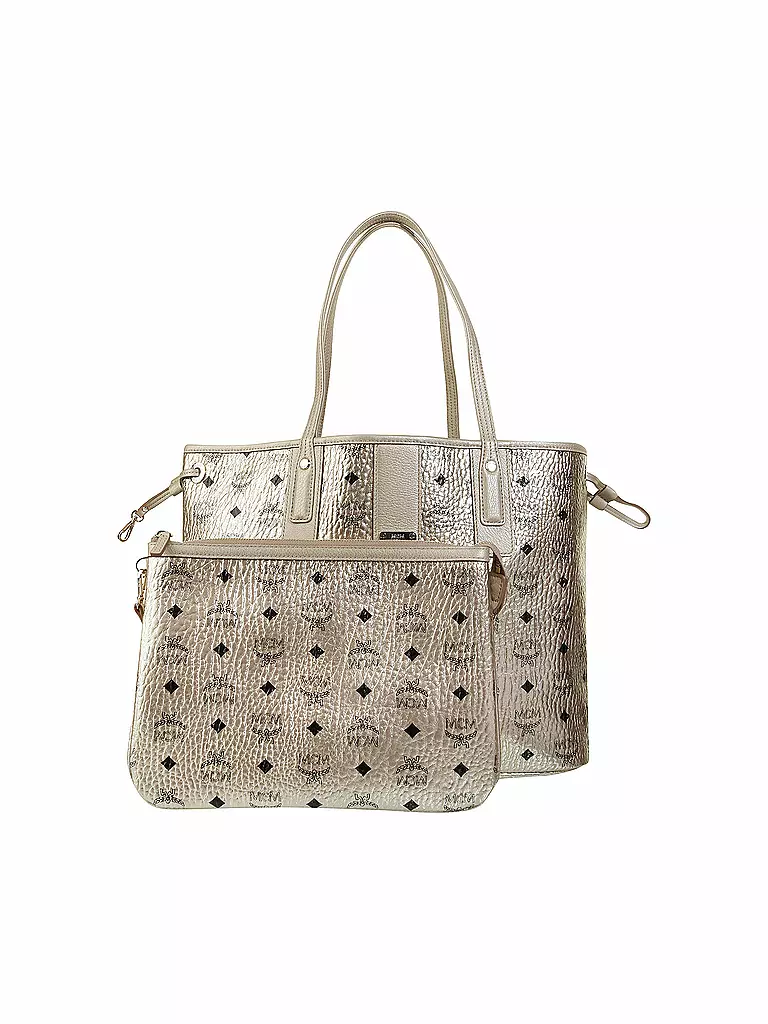 MCM | Tasche - Wende-Shopper "Project Visetos" M | gold