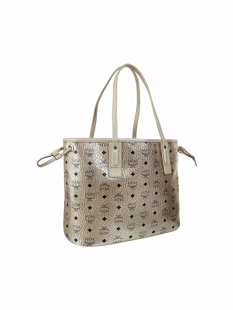 MCM | Tasche - Wende-Shopper "Project Visetos" M | gold