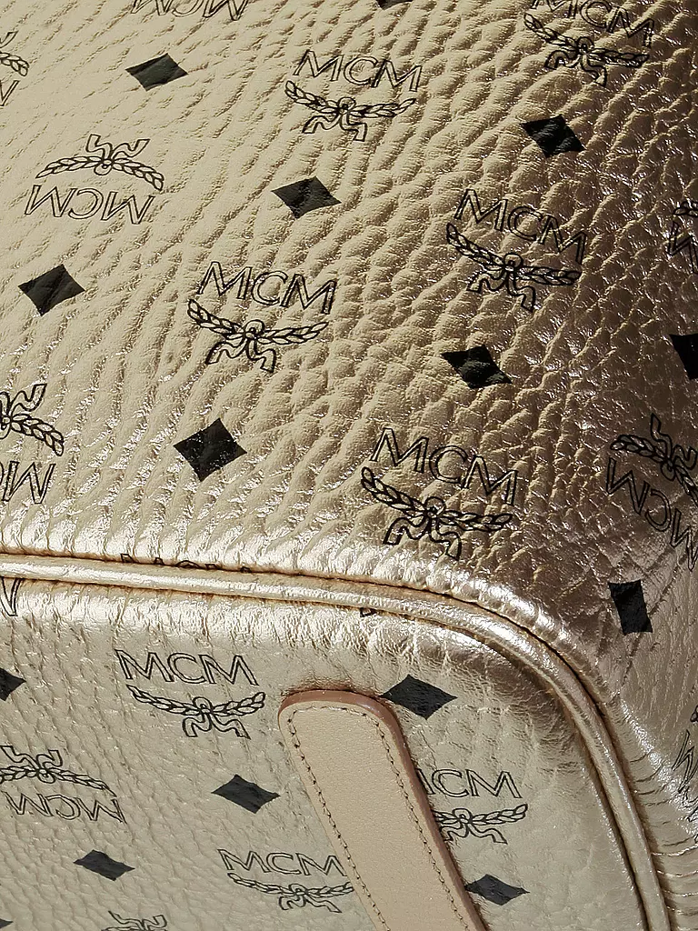 MCM | Tasche - Wende-Shopper "Project Visetos" M | gold