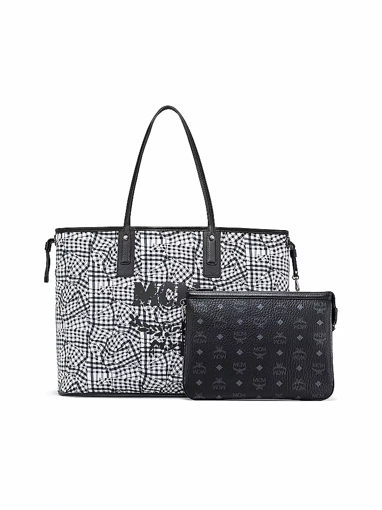 MCM | Wende Shopper " Visetos " | schwarz