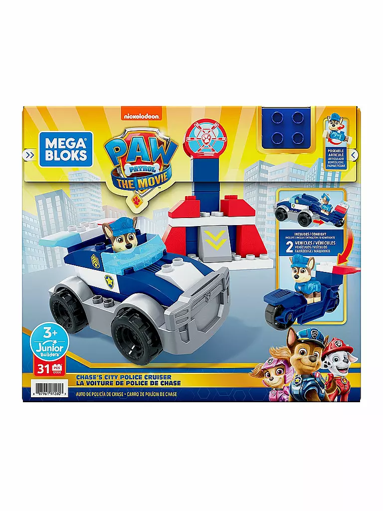 MEGA CONSTRUX | Mega Bloks Paw Patrol Chases Polizeifahrzeug | keine Farbe