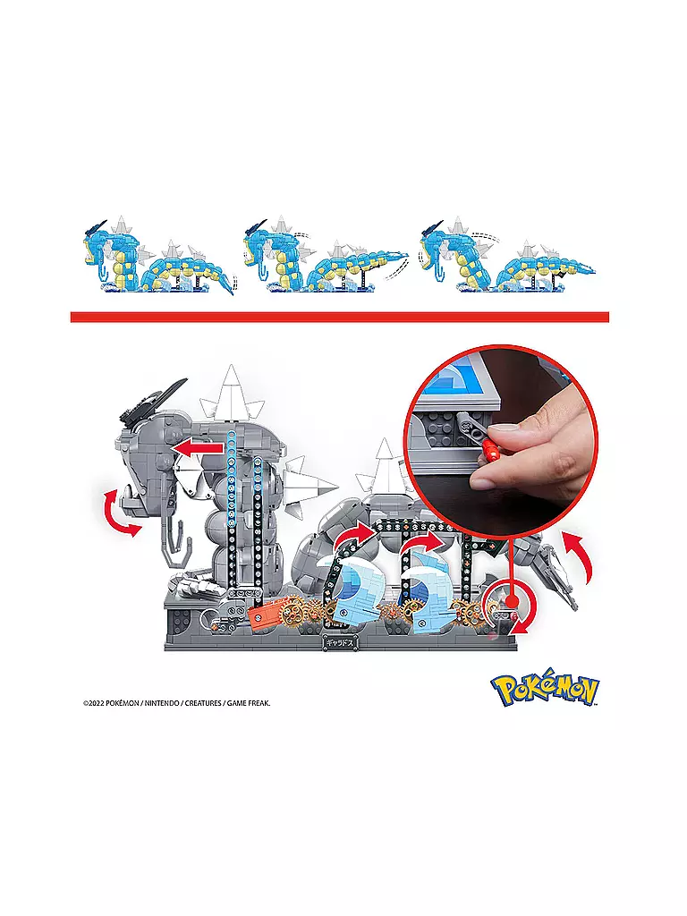 MEGA CONSTRUX | MEGA Pokemon Motion Garados bewegliches Bauset | keine Farbe