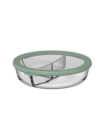MEPAL | Jausenbox Bento Bowl 3-Fächer 250+250+500 ml  Glas/Nord Sage 