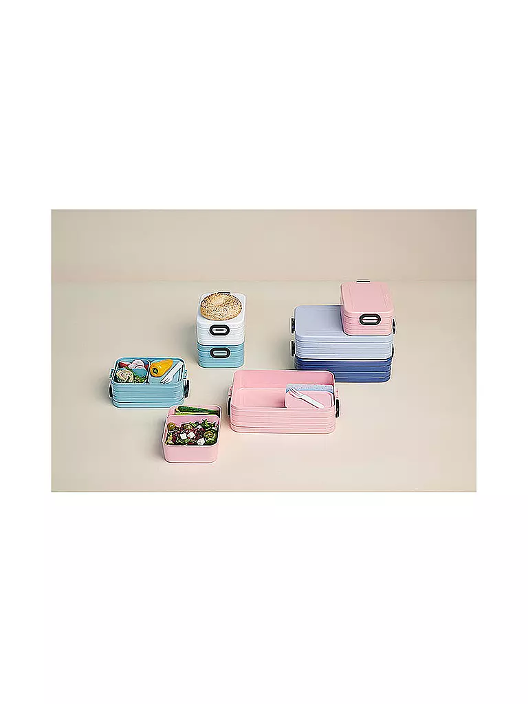 MEPAL | Lunchbox BENTO Midi Take a Break 18,5x12cm Vivid Mauve | grün