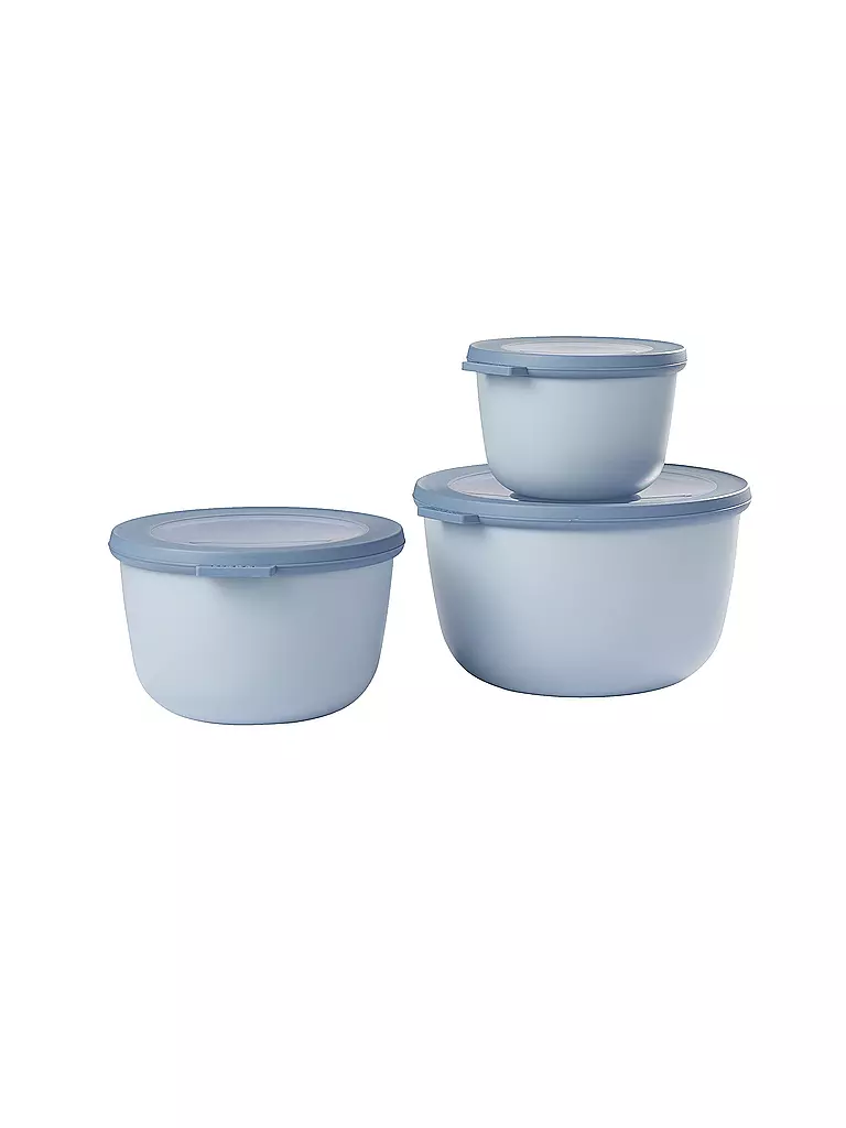 MEPAL | Set Multischüssel Cirqula hoch, 3-teilig (500, 1000, 2000 ml) - Nordic blue | hellblau