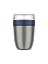 MEPAL | Thermo-Lunchpot Ellipse 0,5/0,2l Edelstahl Vivid mauve | Dunkelblau