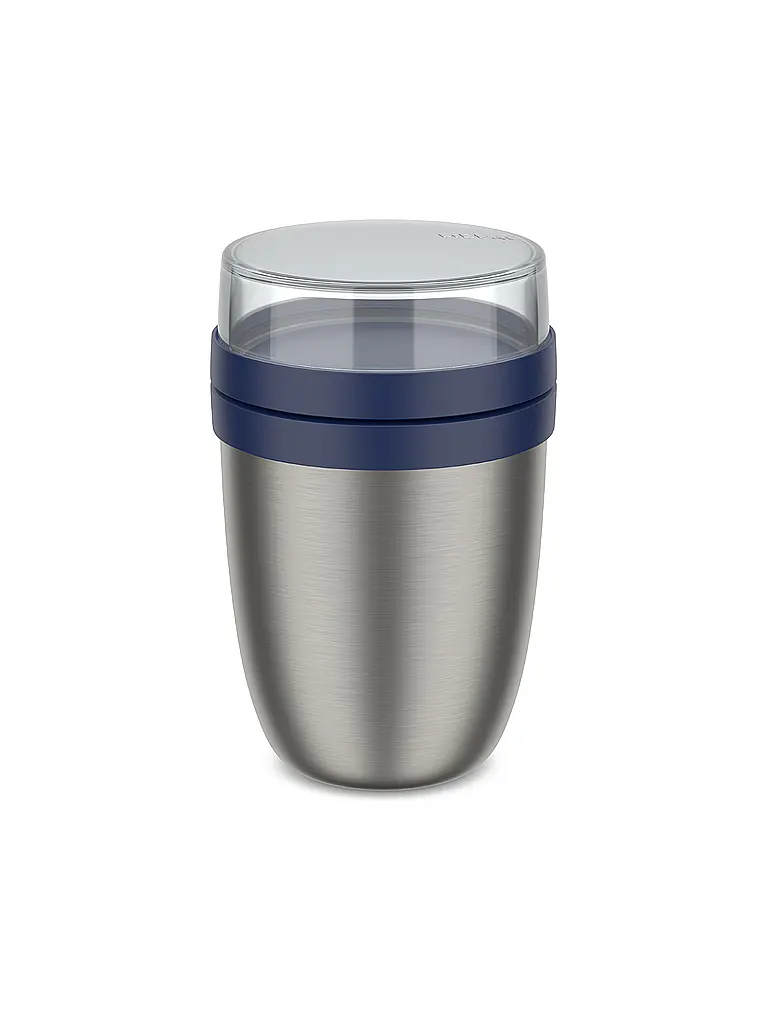 MEPAL | Thermo-Lunchpot Ellipse 0,5/0,2l Edelstahl Vivid Blue | Dunkelblau