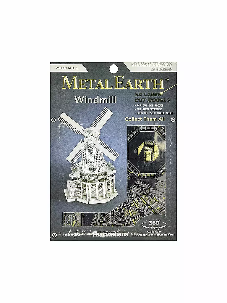 METAL EARTH | 3D Metallbausatz - Windmill | keine Farbe
