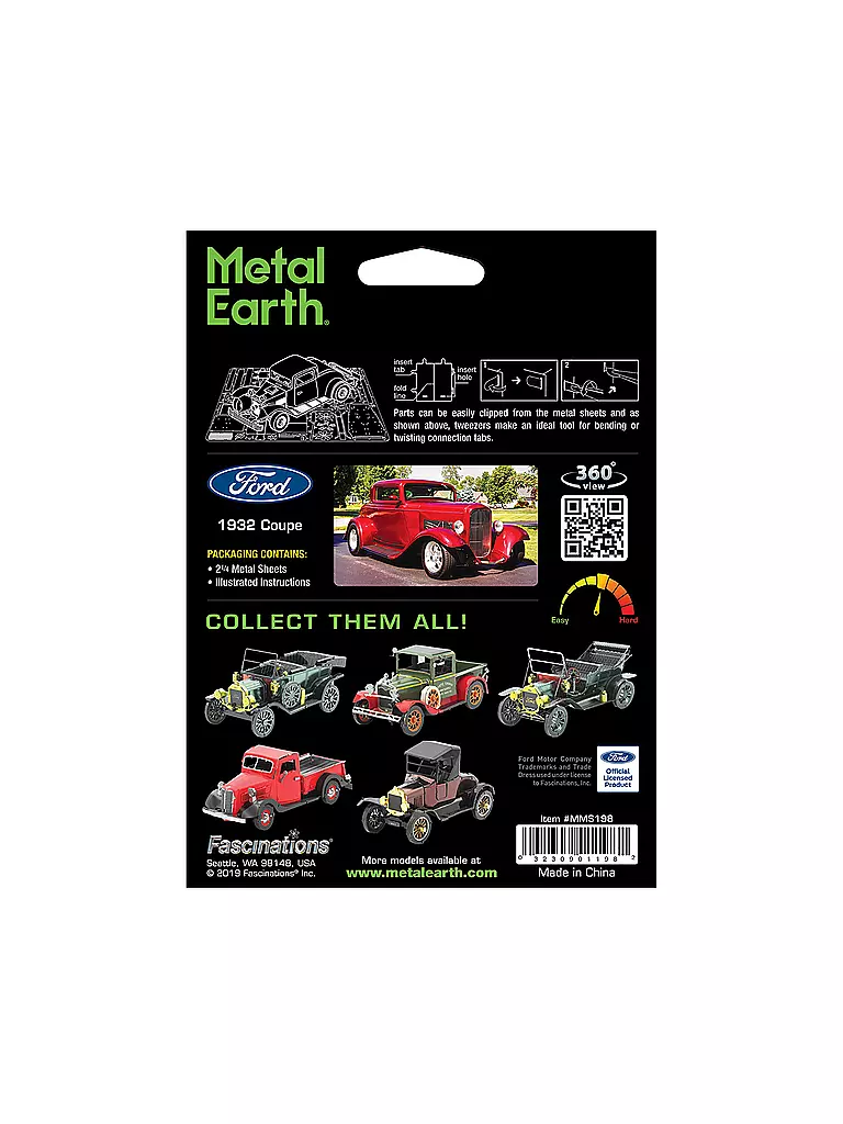 METAL EARTH | Ford - 1932 Coupe MMS198 | keine Farbe
