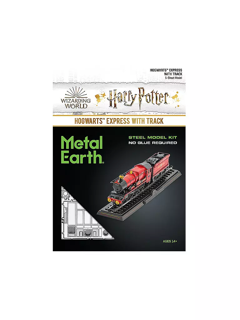 METAL EARTH | Harry Potter Hogwarts Express Train mit Schienen | keine Farbe