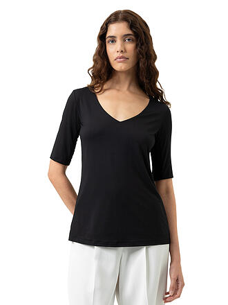MEY | T-Shirt BLAZERSHIRT schwarz