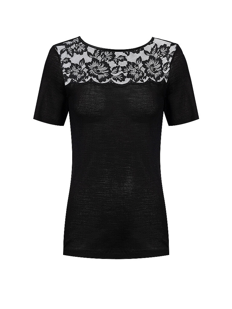 MEY T-Shirt WOOL LOVE schwarz schwarz | S/M