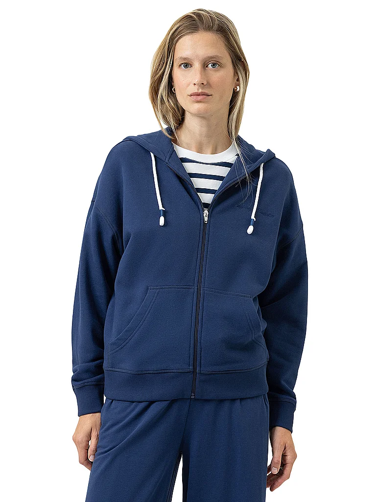MEY Loungewear Sweatjacke MELLOW COTTON blue zodiac bleu marine | M
