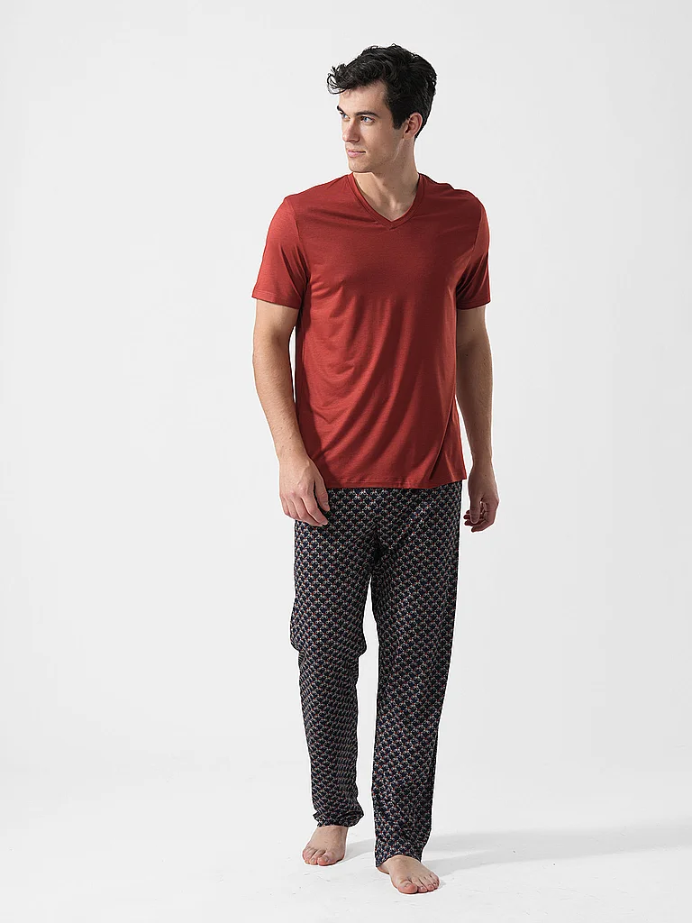 MEY Pantalon de pyjama bleu marine | S
