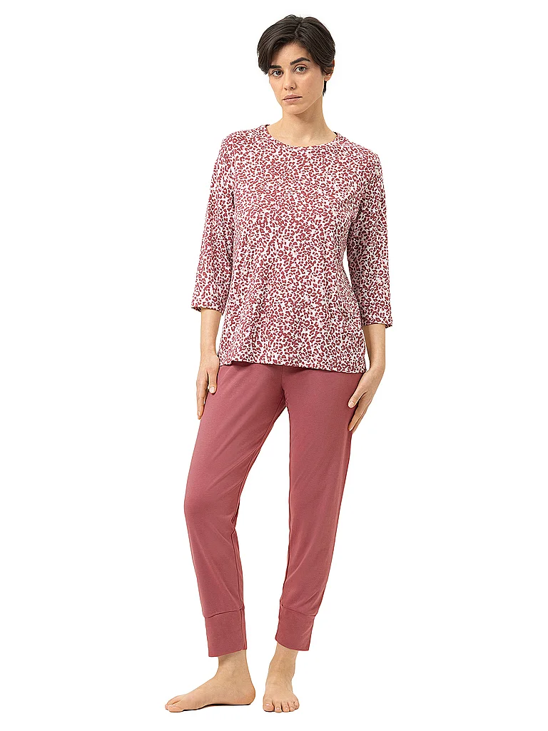 MEY Pyjama SLEEPY LEO bridal rose rose | 38
