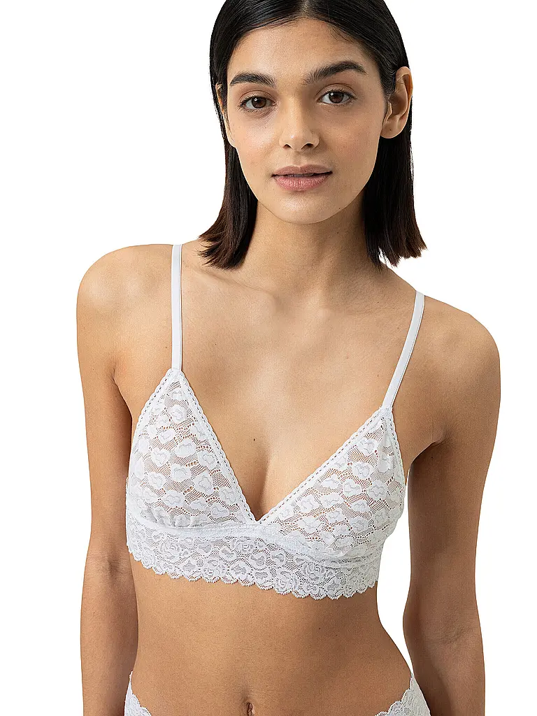 MEY | BH ohne Bügel SAVAGE LACE weiss | 