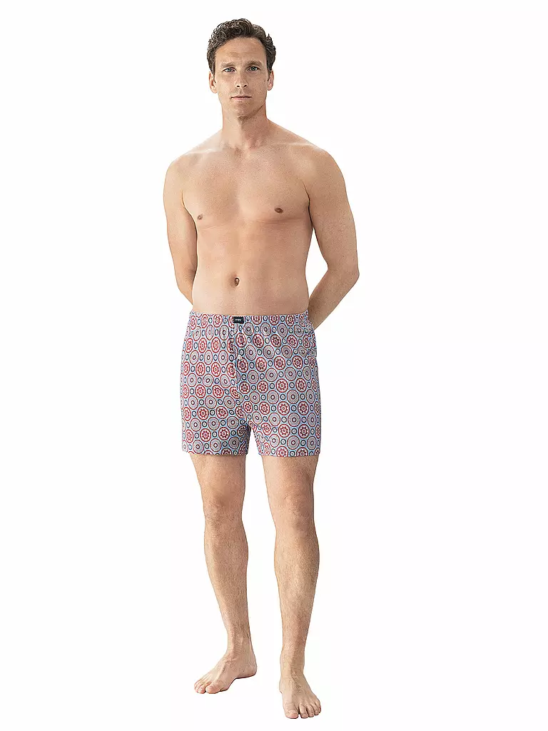 MEY | Boxershorts blue haze | rot