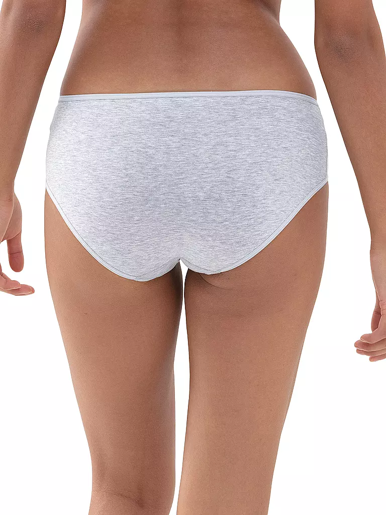 MEY | Hipster COTTON PURE light grey melange | blau
