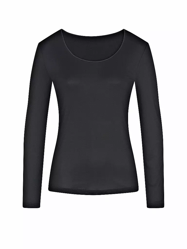 MEY | Langarmshirt EMOTION schwarz | schwarz