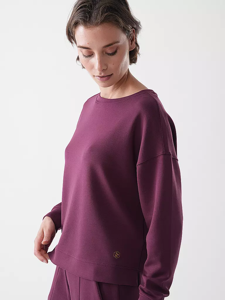 MEY | Loungewear Sweater PURE SOFTNESS | dunkelrot