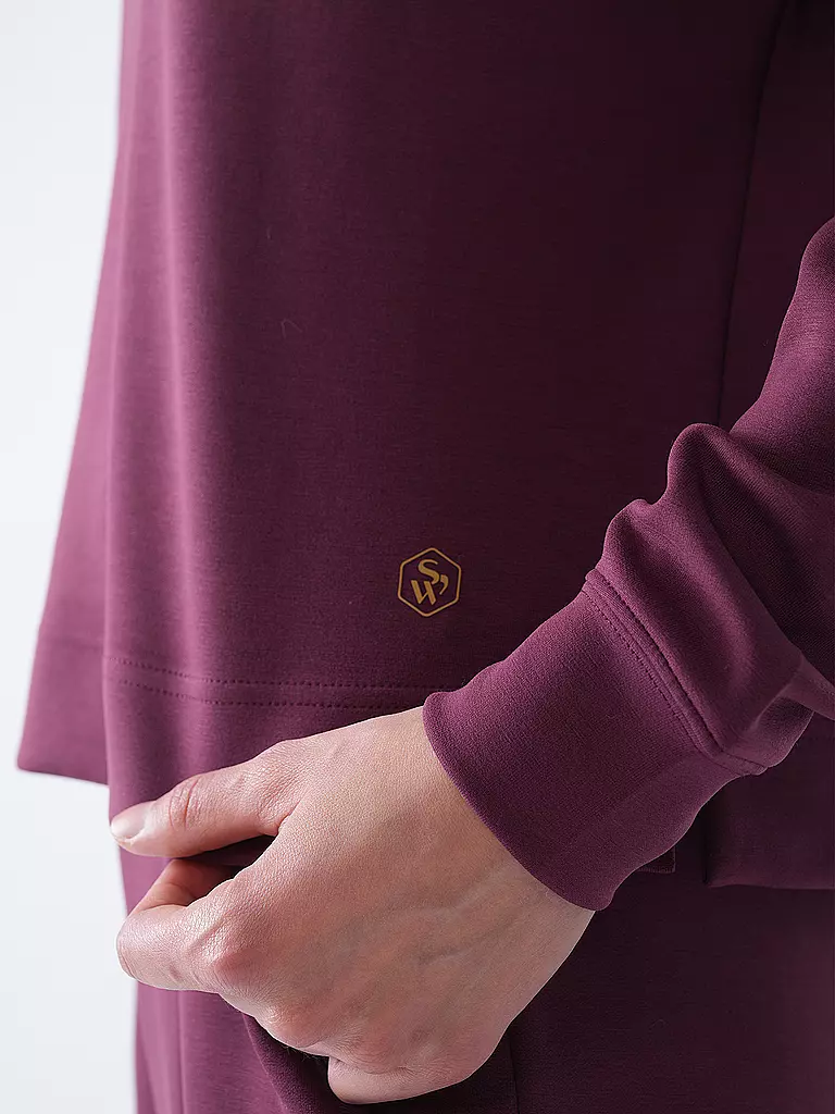 MEY | Loungewear Sweater PURE SOFTNESS | dunkelrot