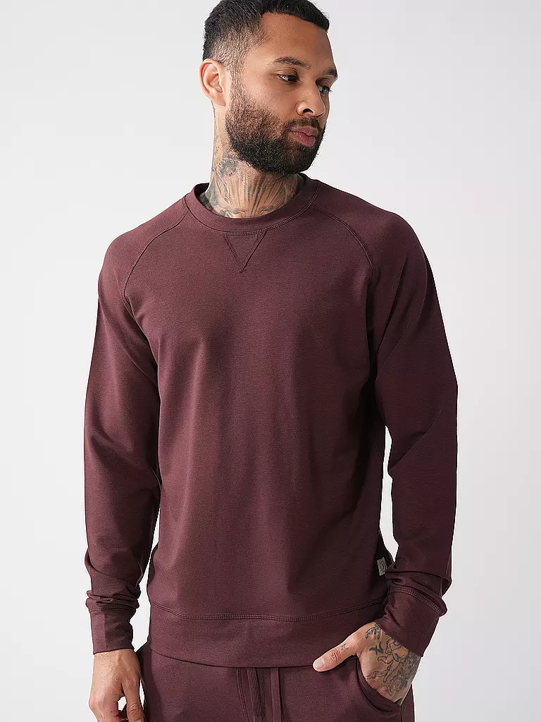 MEY | Loungewear Sweatshirt FELPA STRETCH mokka beans | braun