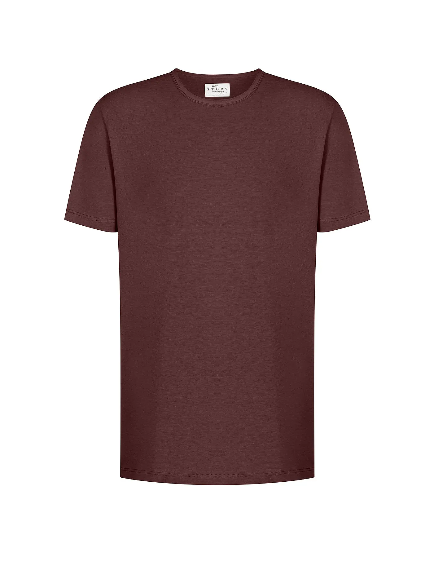 MEY | Loungewear T-Shirt MAGLIA weiss | dunkelrot