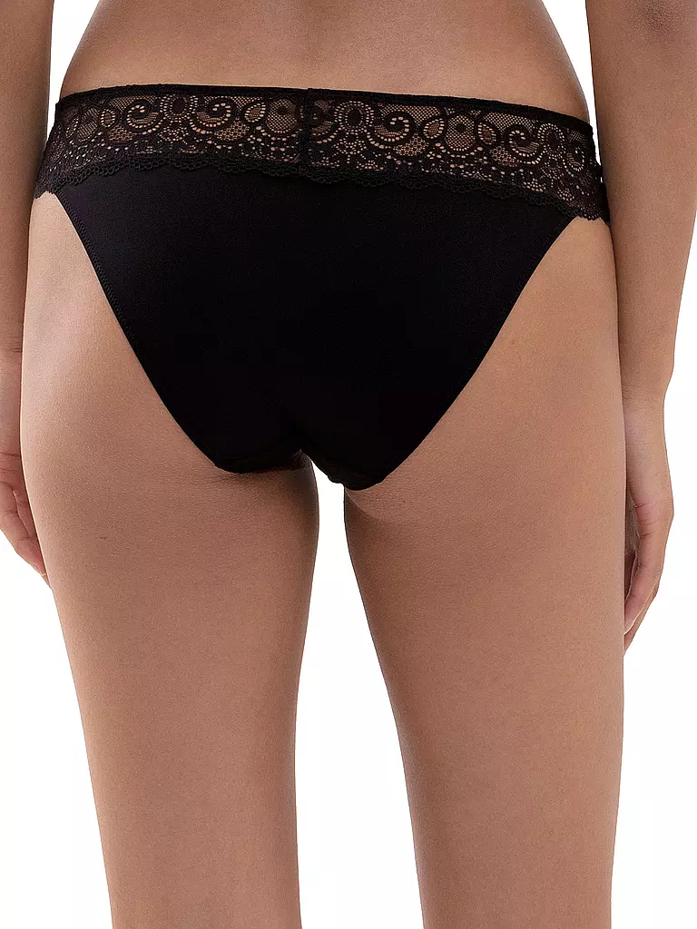 MEY | Mini-Slip AMOROUS schwarz | koralle