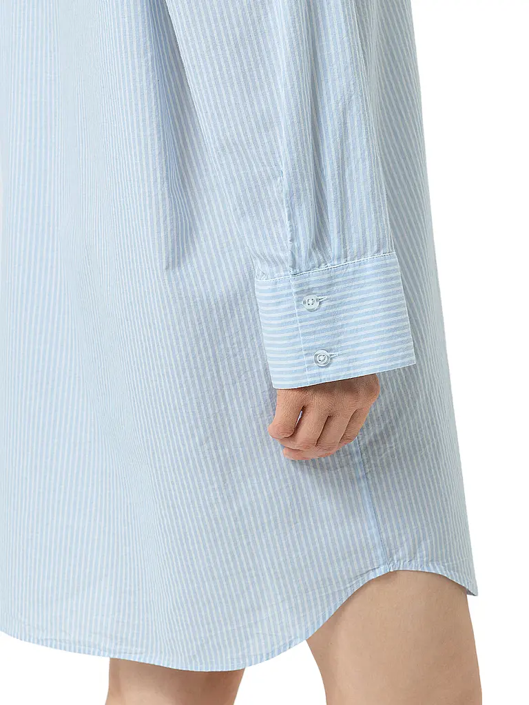 MEY | Nachthemd - Sleepshirt COTTON STRIPES | hellblau