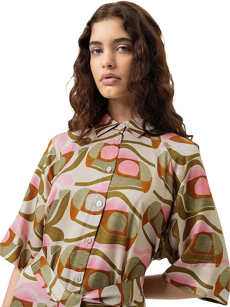 MEY | Nachthemd - Sleepshirt NOSTALGIC GEO almond milk | 