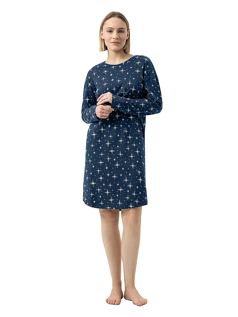 MEY | Nachthemd - Sleepshirt POLAR SKY | dunkelblau