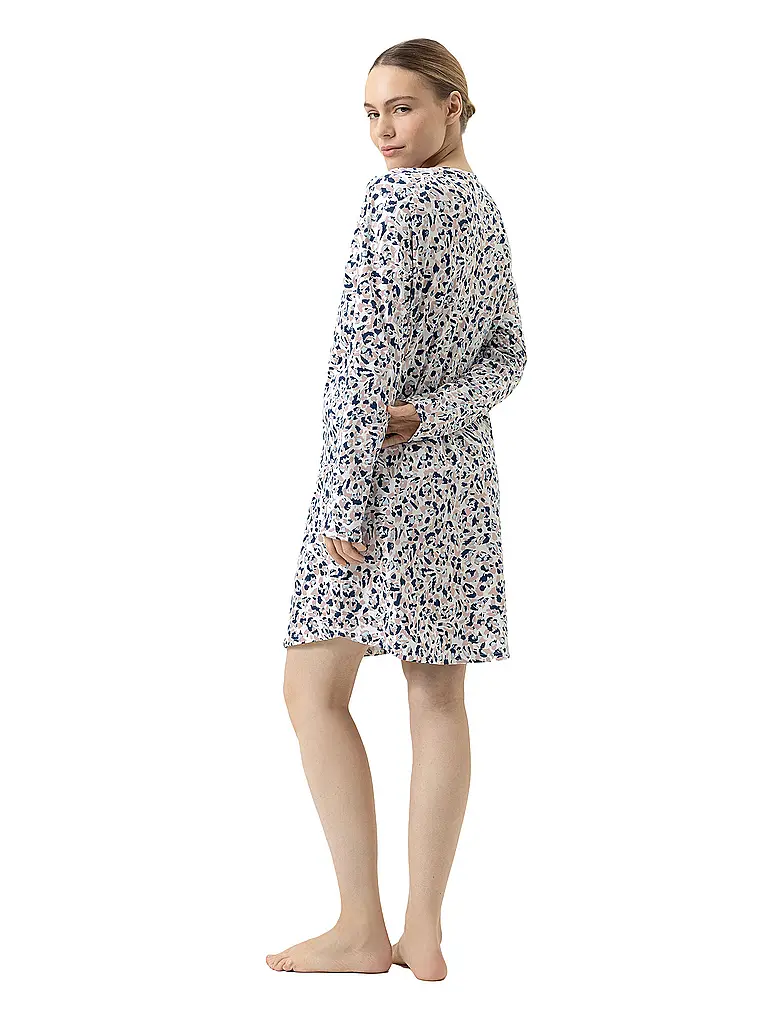 MEY | Nachthemd - Sleepshirt SOFT LEO | dunkelblau