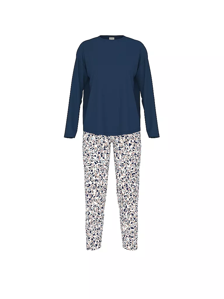 MEY | Pyjama 7/8 SOFT LEO | dunkelblau