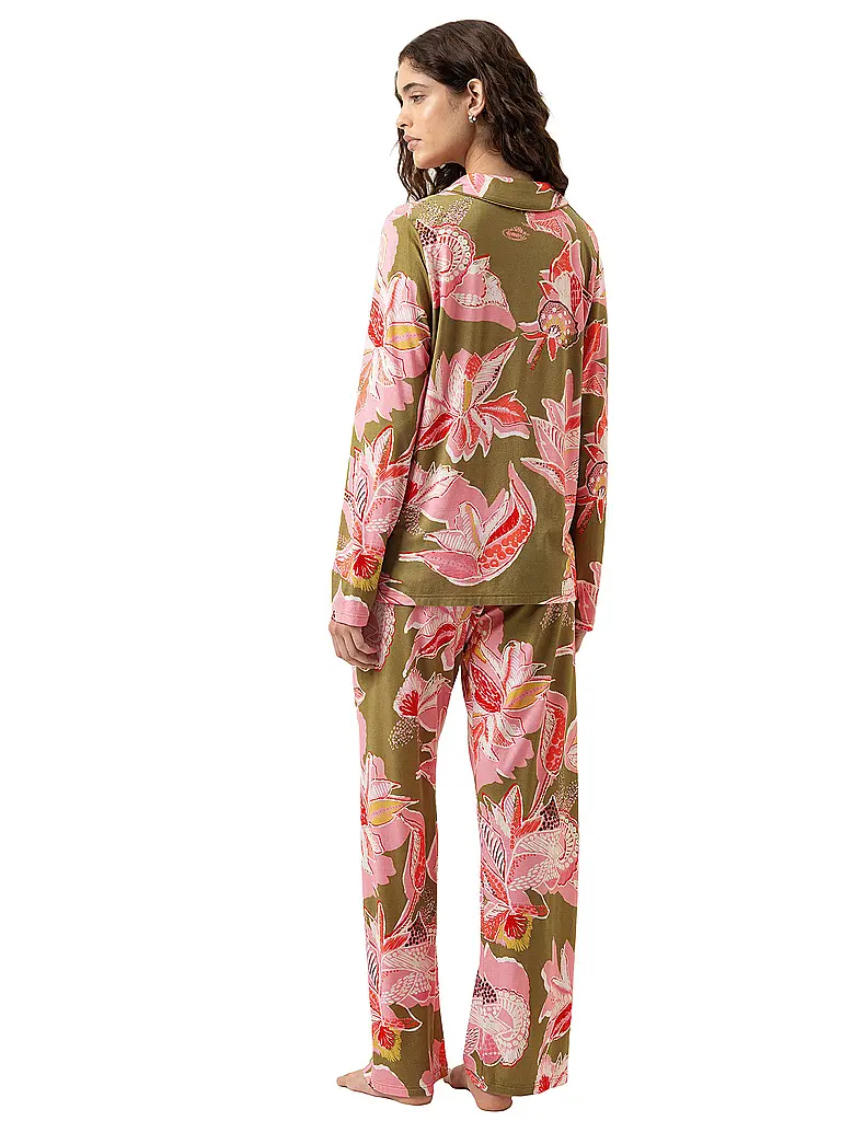 MEY | Pyjama FLOWER WHIRL golden fern | 
