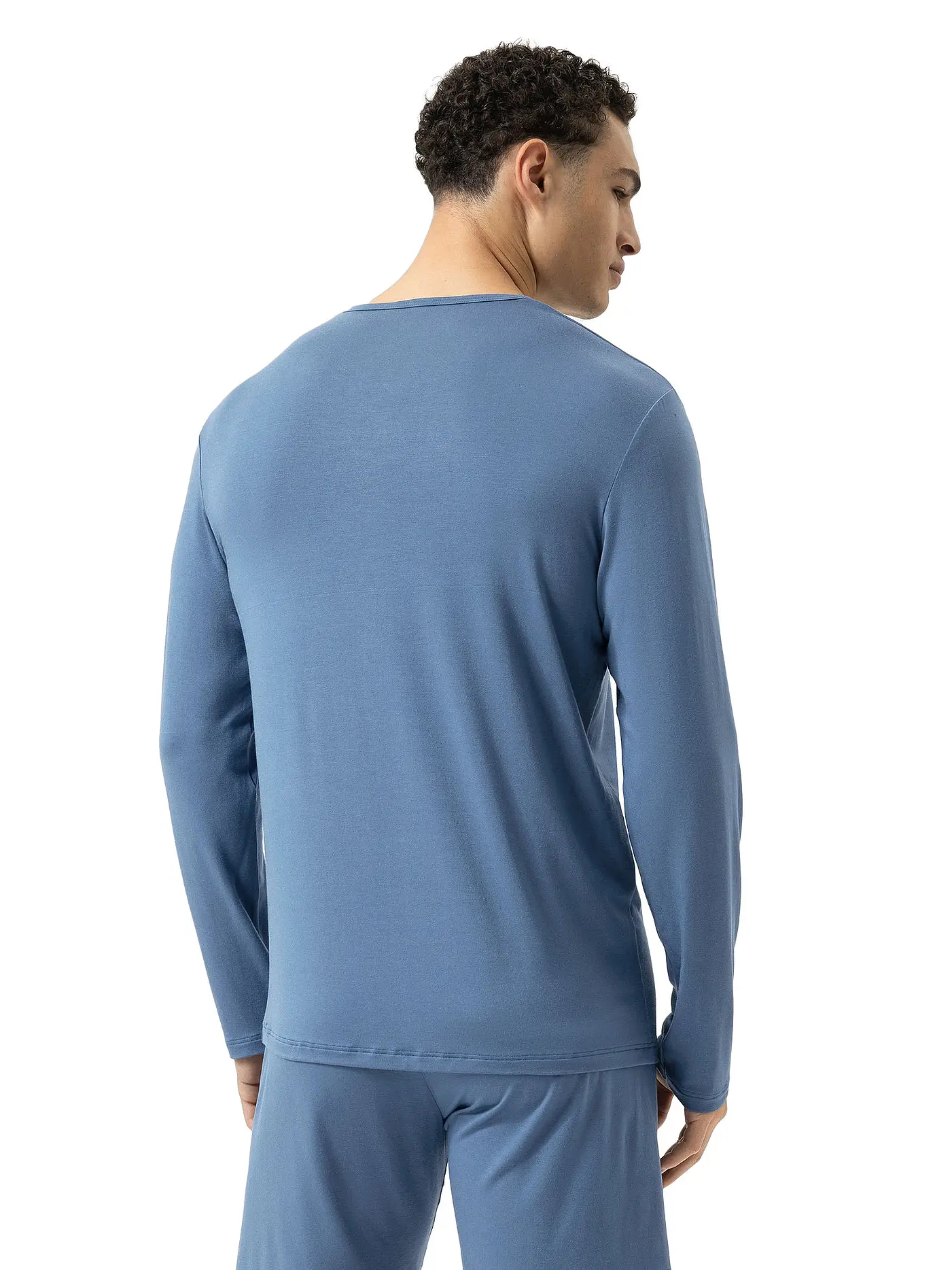 MEY | Pyjama Langarmshirt JEFFERSON galactic blue | dunkelblau