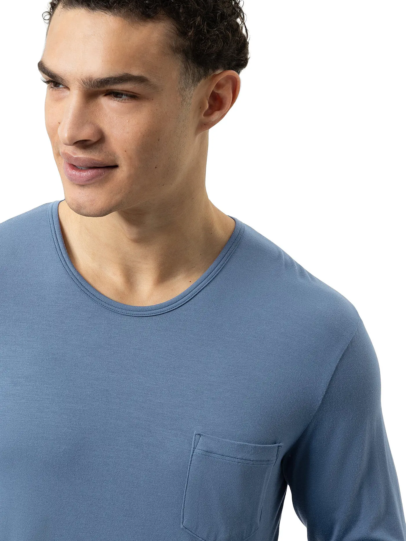 MEY | Pyjama Langarmshirt JEFFERSON galactic blue | dunkelblau