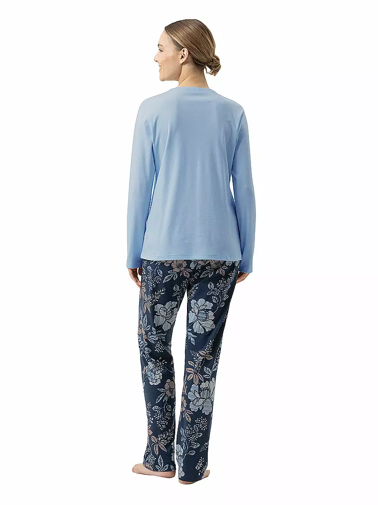MEY | Pyjama NOSTALGIA | dunkelblau