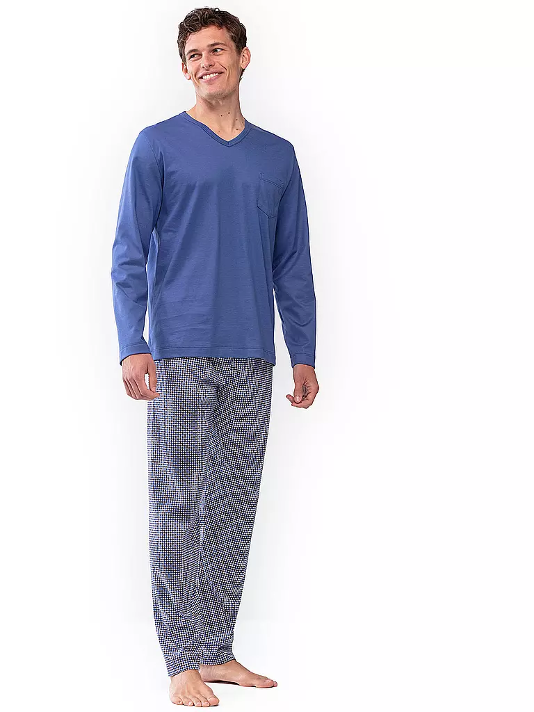 MEY | Pyjama Ravenna Blue | blau
