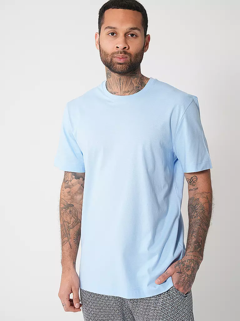 MEY | Pyjama T-Shirt  | hellblau