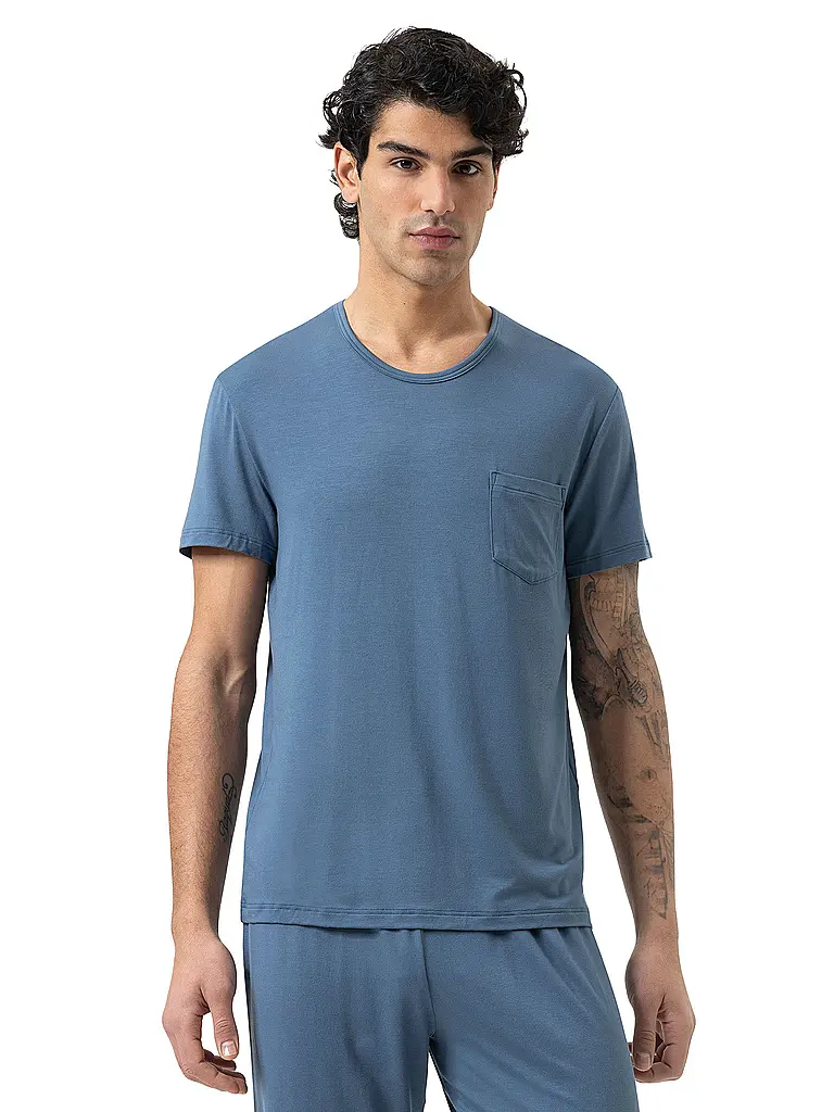 MEY | Pyjama T-Shirt JEFFERSON galactic blue | blau