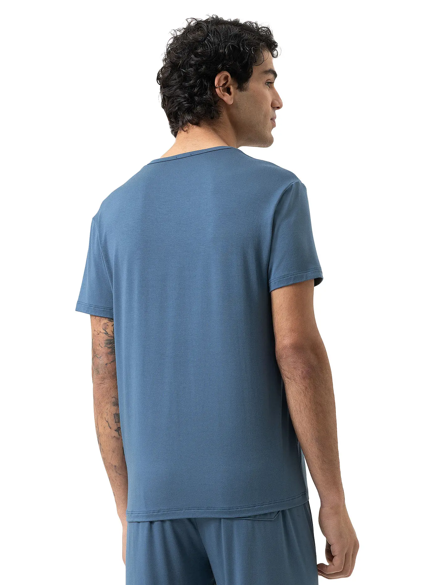 MEY | Pyjama T-Shirt JEFFERSON galactic blue | dunkelblau