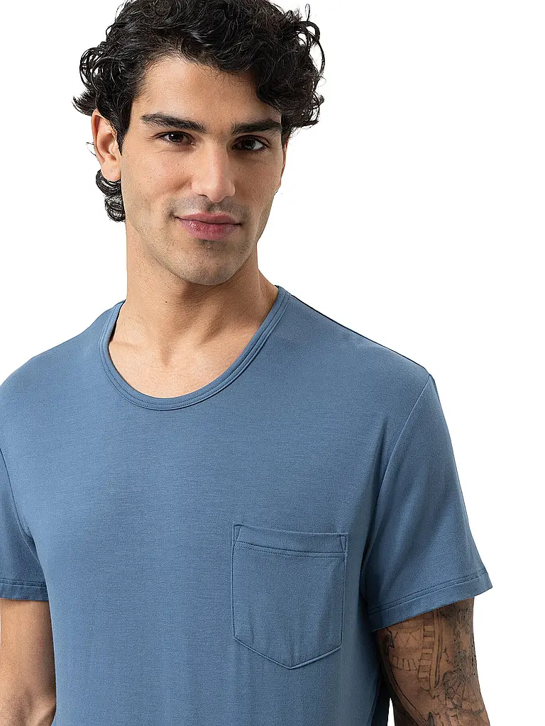 MEY | Pyjama T-Shirt JEFFERSON galactic blue | blau