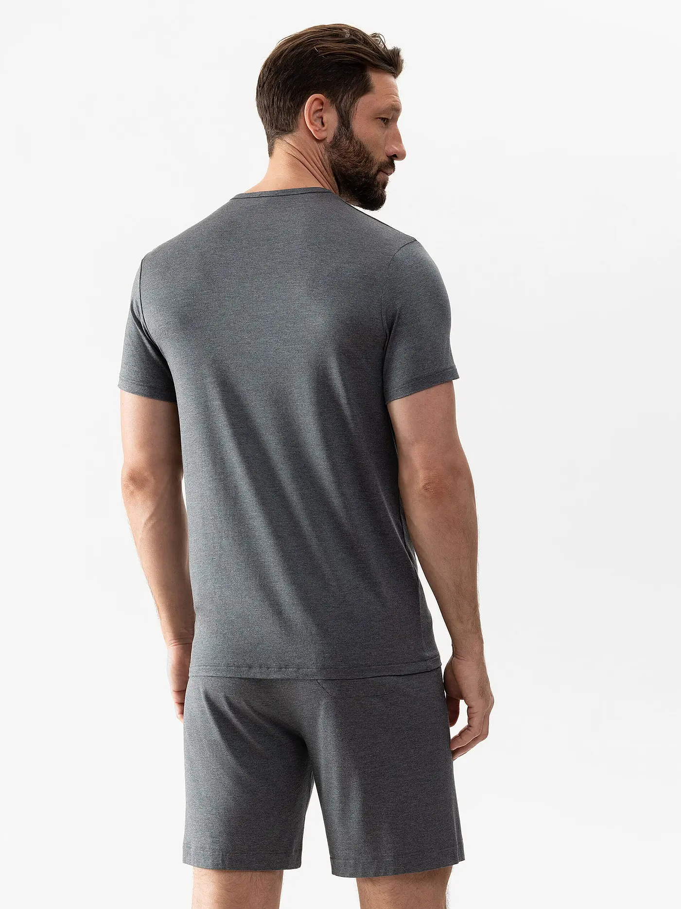 MEY | Pyjama T-Shirt JEFFERSON quartz melange | grau