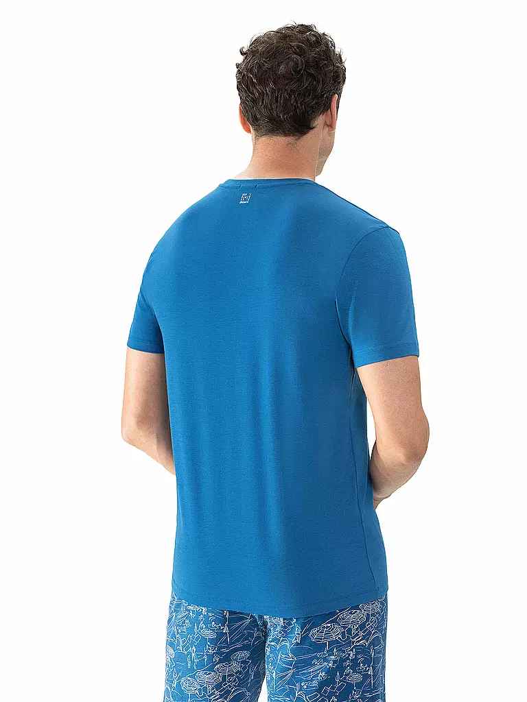 MEY | Pyjama T-Shirt RELAX tide blue | hellgrün