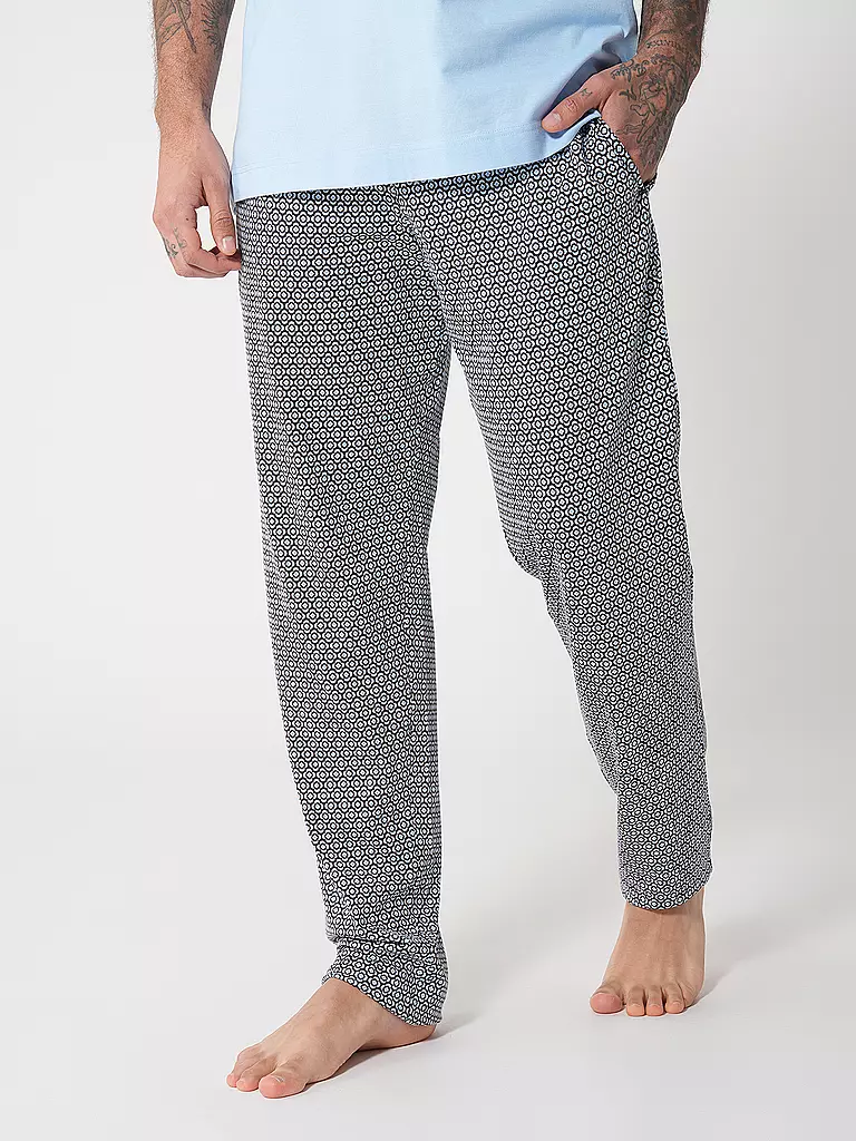 MEY | Pyjamahose  | blau