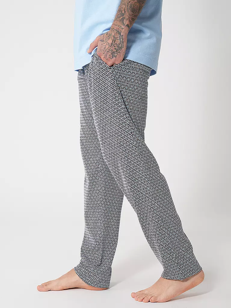 MEY | Pyjamahose  | blau