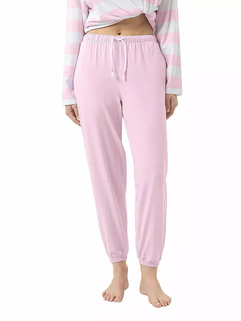 MEY | Pyjamahose 7/8 SOLID LOVE | rosa